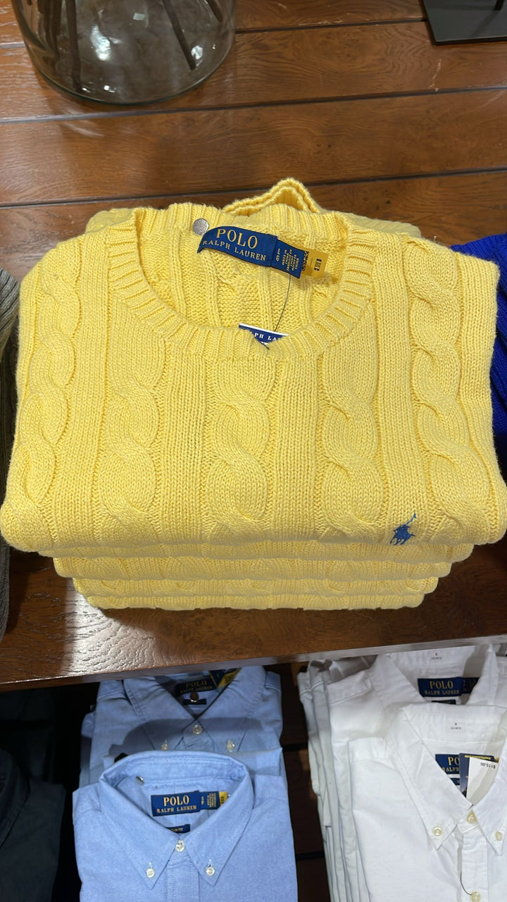 Ralphlauren Knit Sweater Yellow