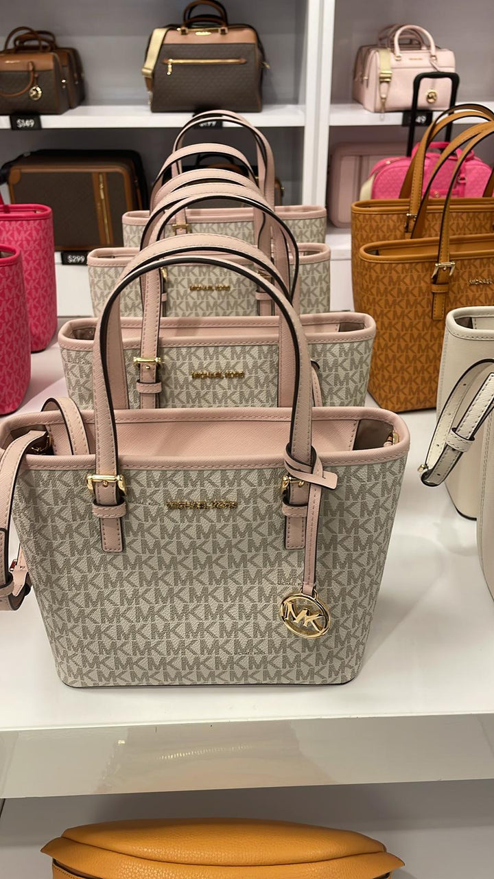 Michael Kors Carryall Tote Bags Pink & White