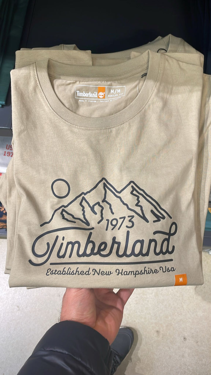 Timberland round 1973 Mountains T-shirt Beige