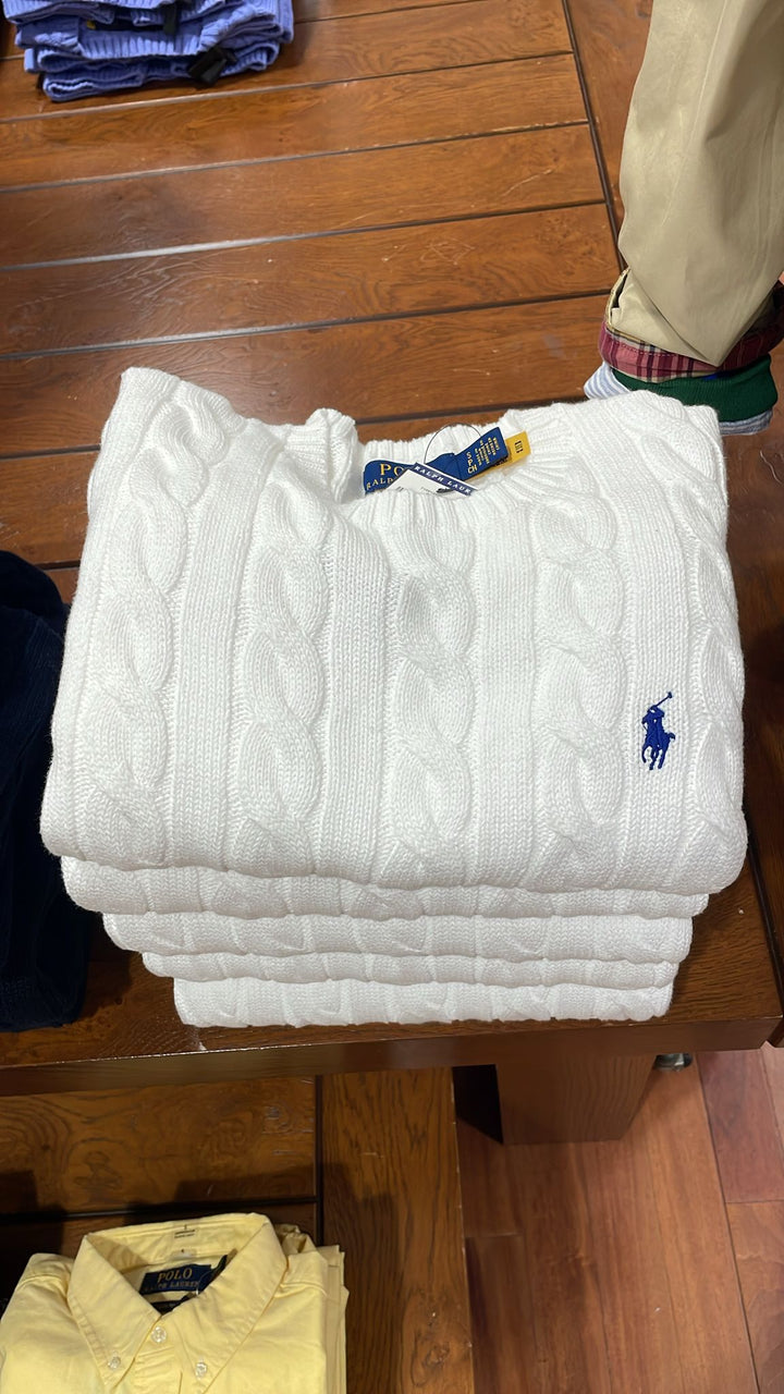 Ralphlauren Knit Sweater White