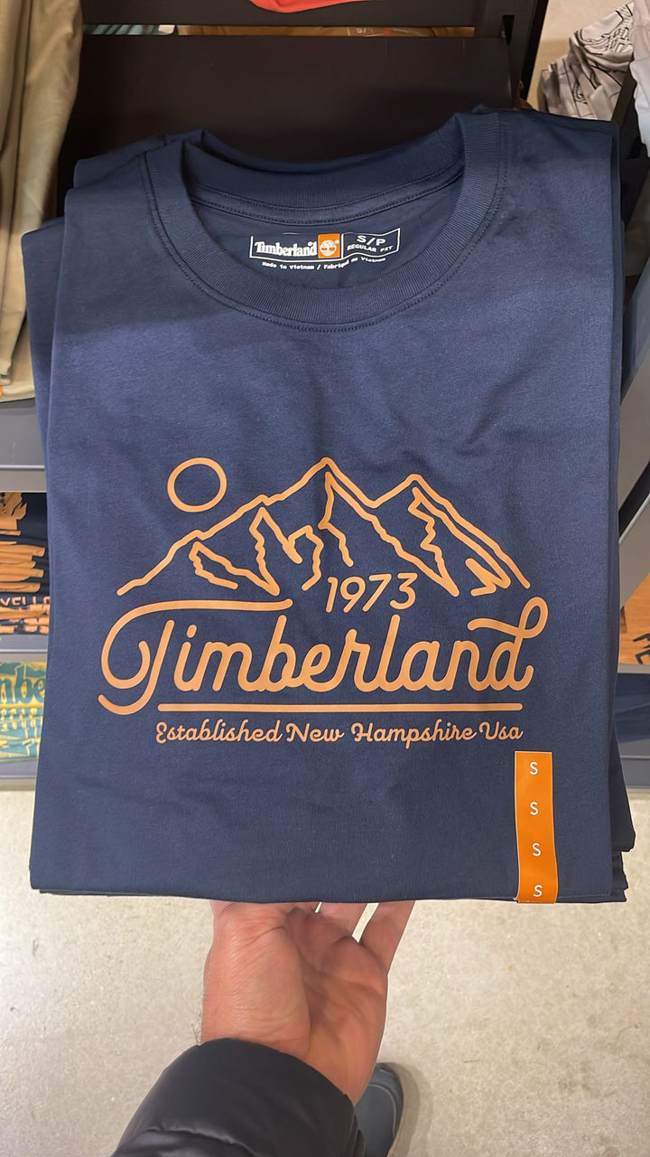 Timberland round 1973 Mountains T-shirt Navy