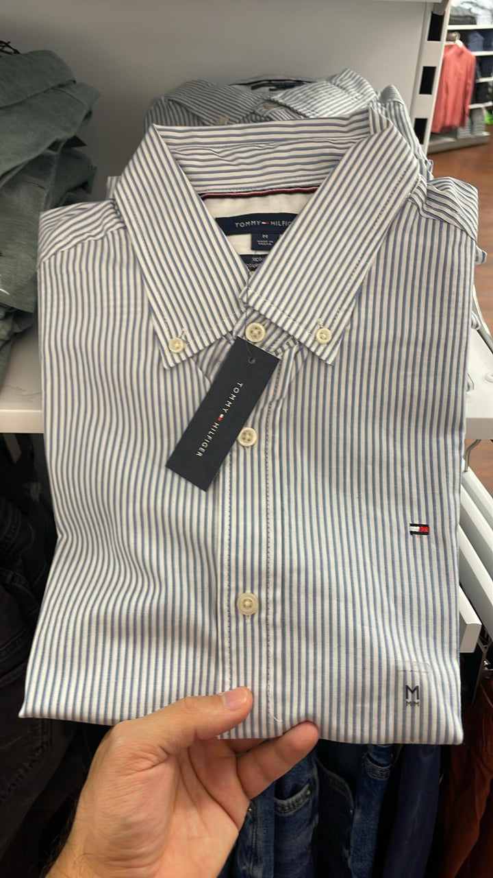 Tommy Hilfiger Stripe Shirt Khaki
