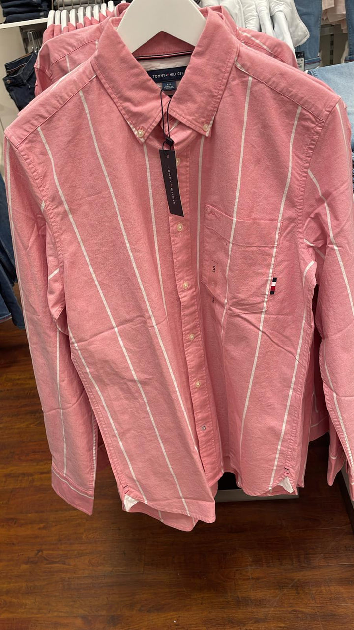 Tommy Hilfiger Stripe Shirt Pink