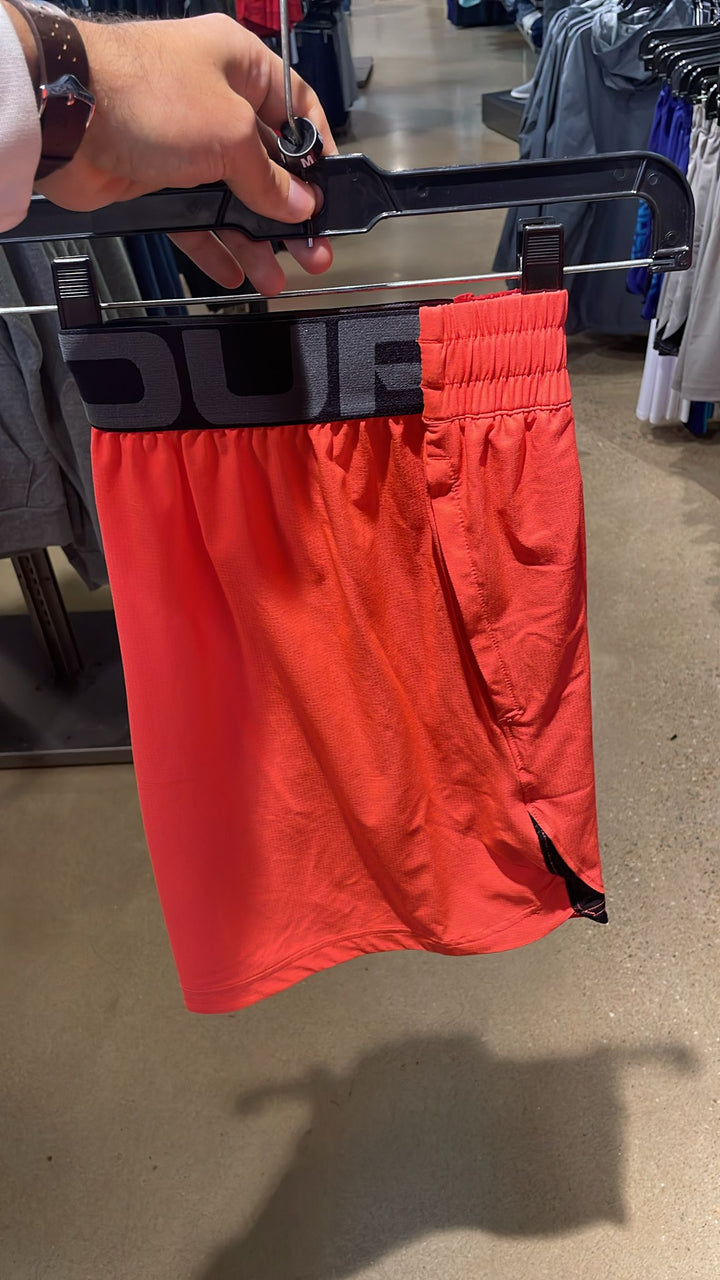 UA Waist Logo Shorts Orange