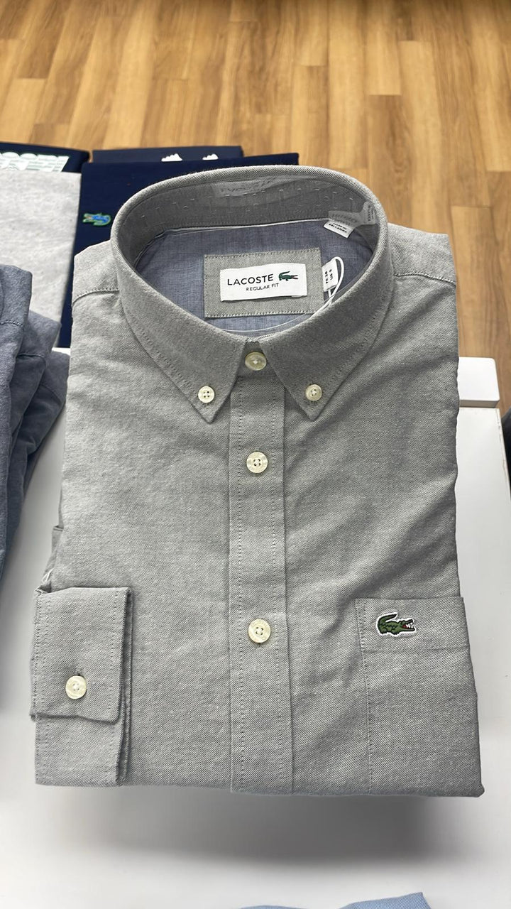 Lacoste Regular Fit Shirt Light Grey