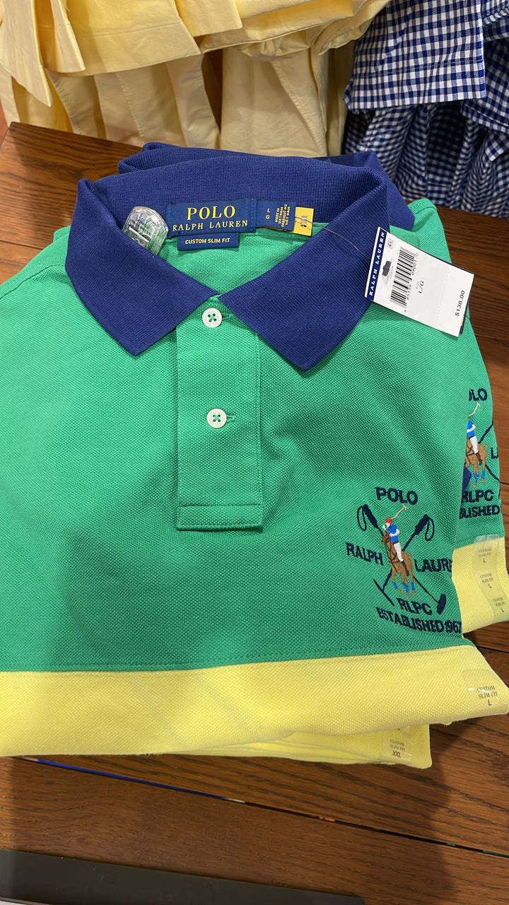 Ralphlauren Polo T-shirt Green & Yellow