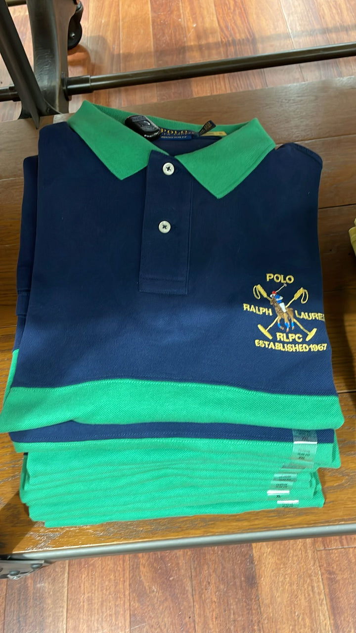 Ralphlauren Polo T-shirt Dark Blue & Green