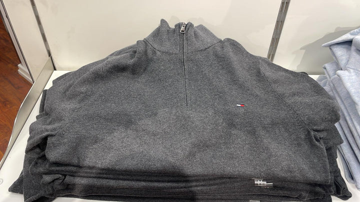 Tommy Hilfiger Small zipper Sweater Dark Grey