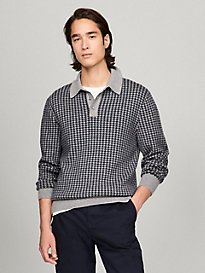 Tommy Hilfiger Sweter Navy Gray