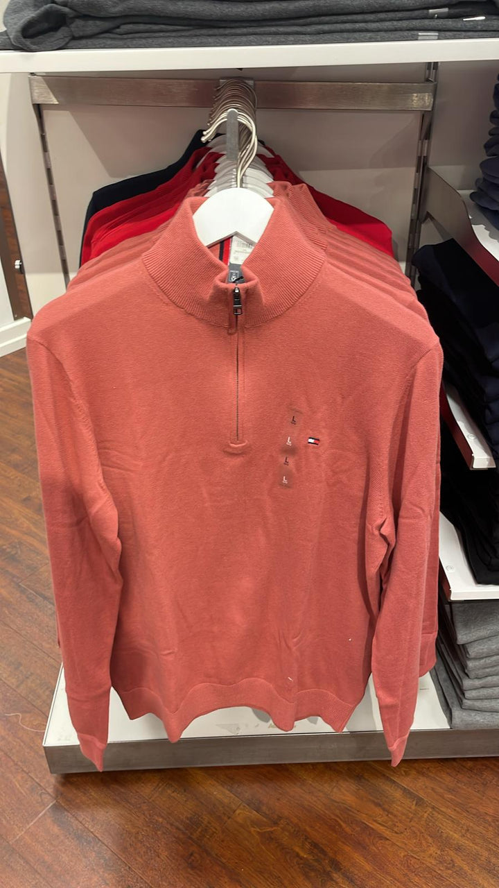 Tommy Hilfiger Small zipper Sweater Orange