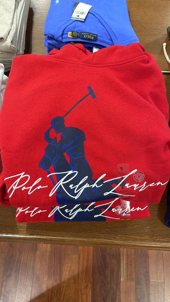 Ralphlauren Big Logo Hoodie Red