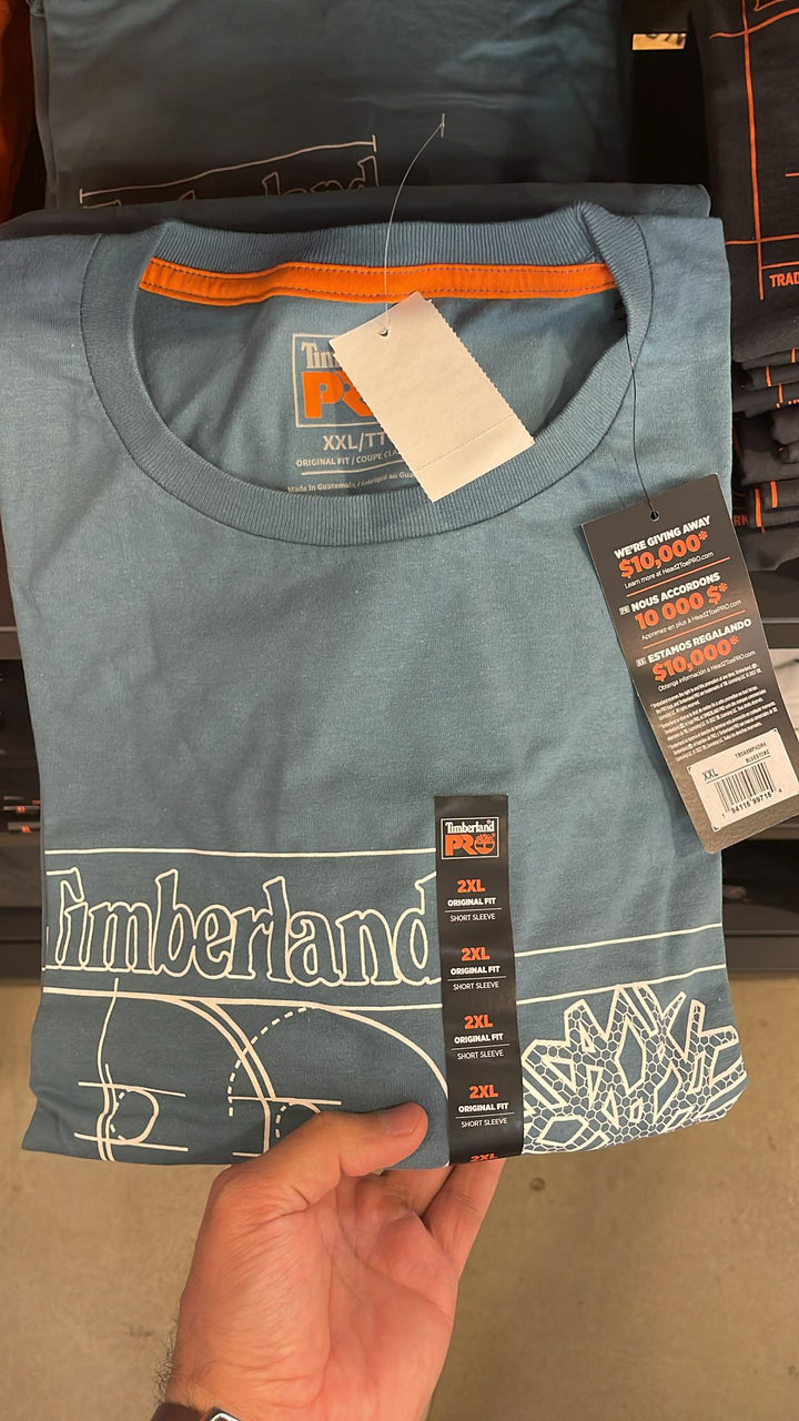 Timberland round Neck PR Big & Linear Logo T-shirt Green