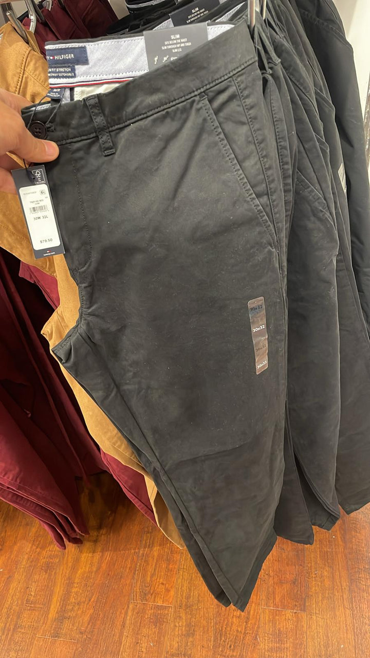 Tommy Hilfiger Slim Fit Pants Dark Grey
