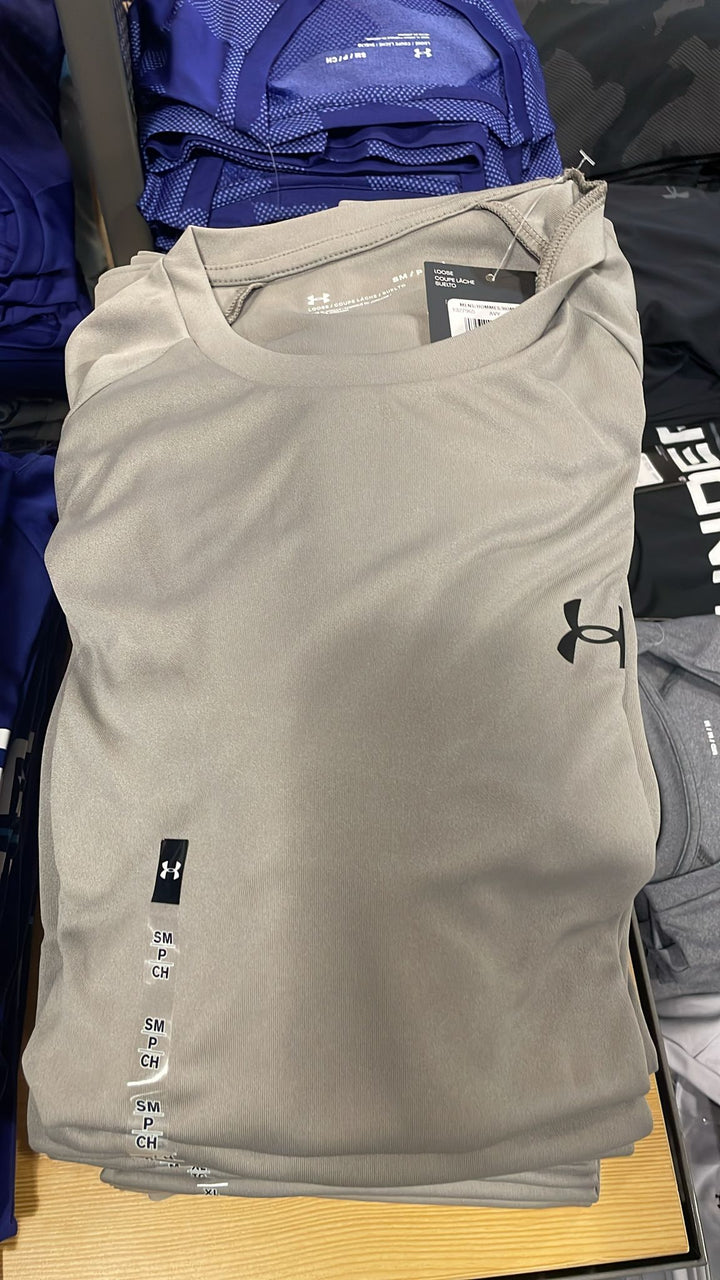 UA Round Neck Small Side Logo T-shirt Light Brown