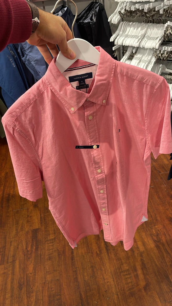 Tommy Hilfiger Short Sleeves Shirt Pink