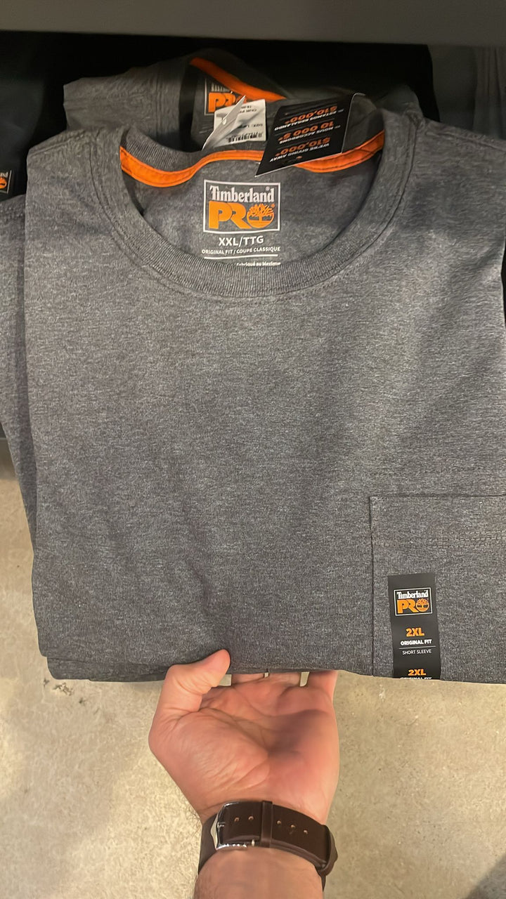 Timberland round Neck Pocket Plain T-shirt Dark Grey