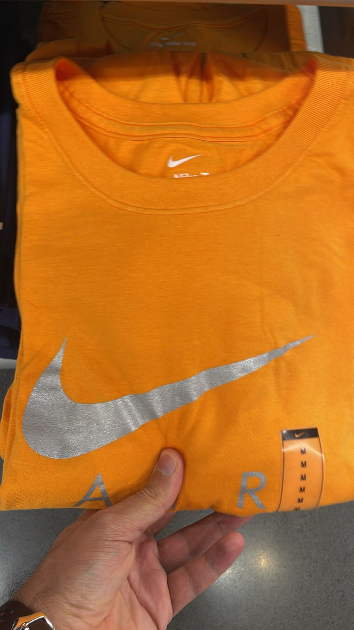 Nike Round Neck T-shirt Big Logo Orange