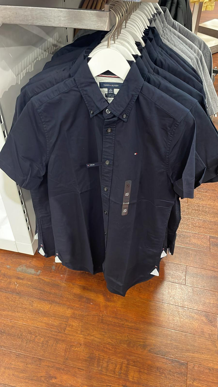 Tommy Hilfiger Short Sleeves Shirt Dark Blue