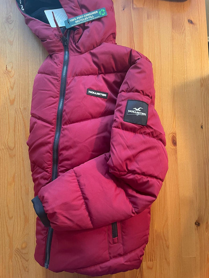 Hollister Jacket Red Fur