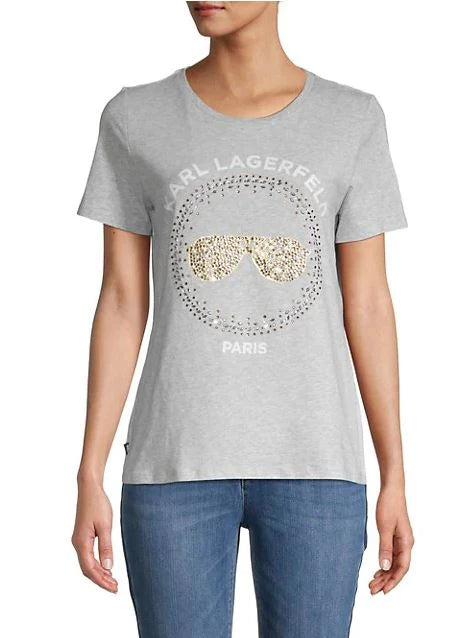 Karl Lagerfeld T-Shirt - Sunglass gold