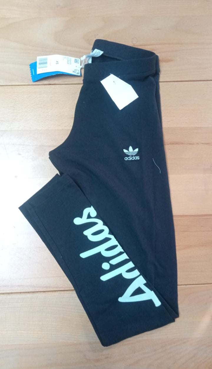 Adidas Leggings - Black - Green Logo