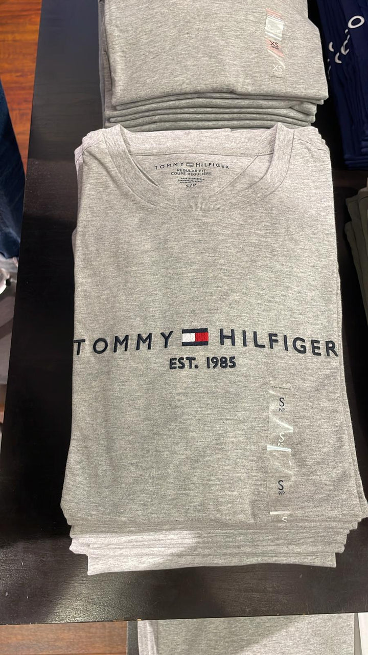 Tommy Hilfiger T-Shirt 1985 Logo Grey