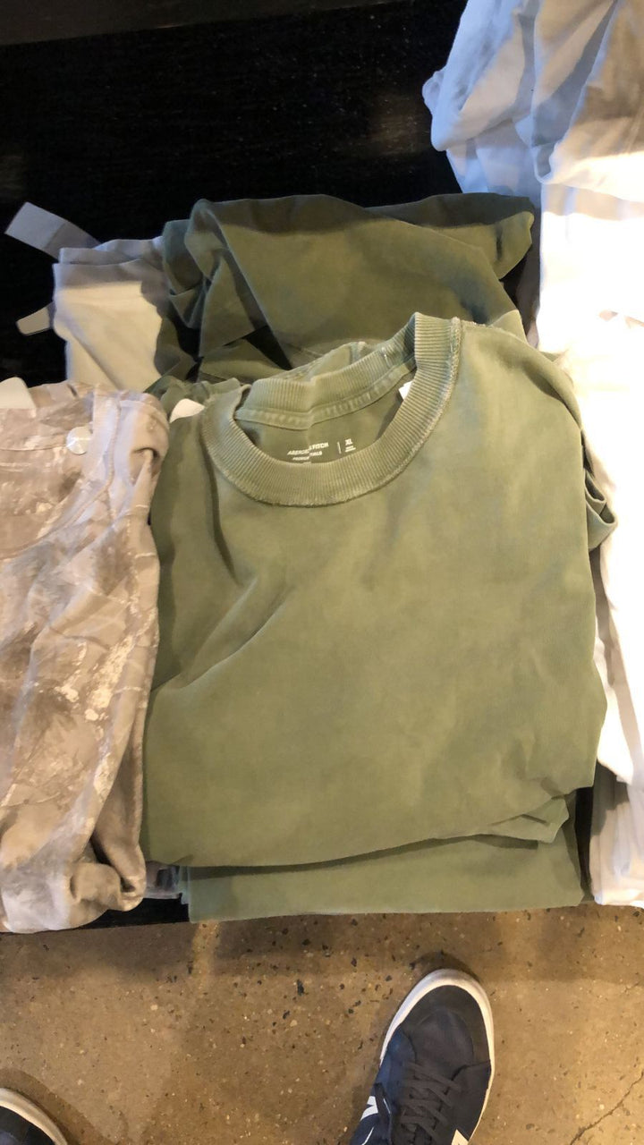 Abercrombie Round Neck Plain T-shirt Olive