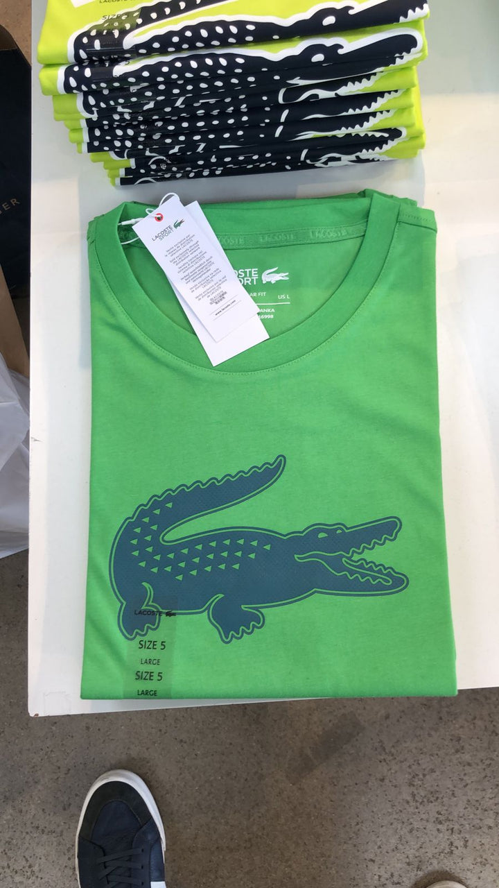 Lacoste Round Neck Big Logo T-shirt Green