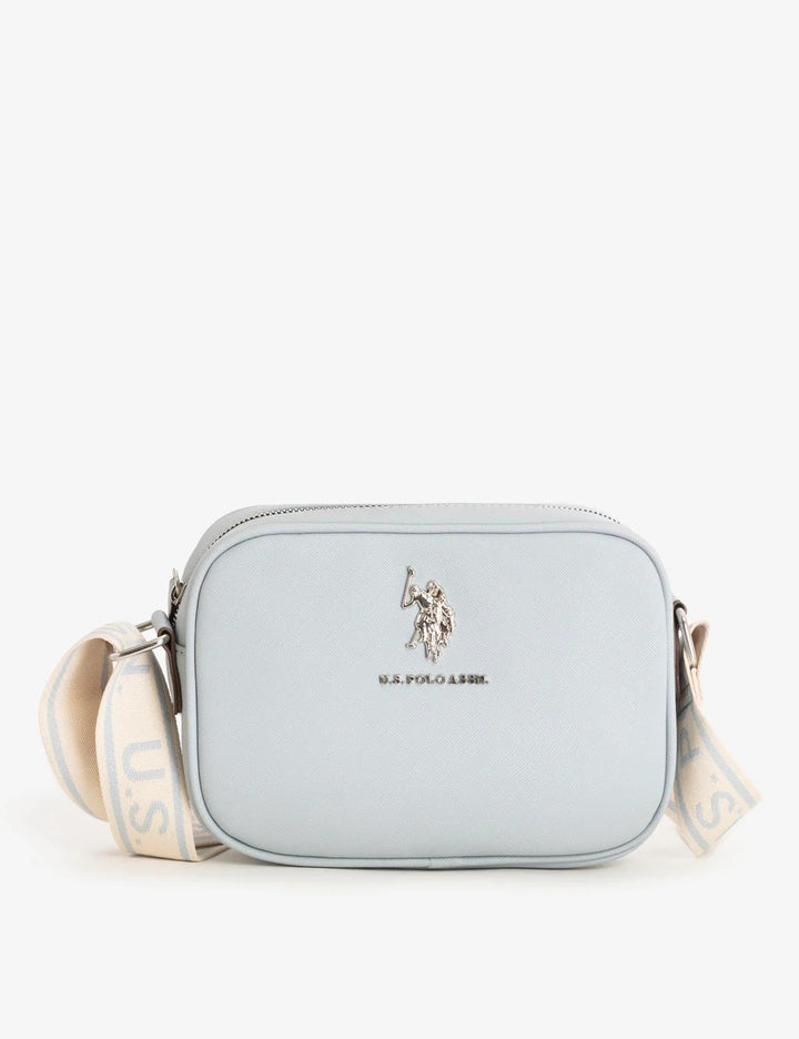 US POLO Classic Zip Crossbody Bag Sky Blue