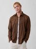 GAP - Linen-Blend Shirt - Brown - XXL