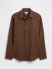 GAP - Linen-Blend Shirt - Brown - XXL