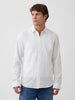 GAP - Linen-Blend Shirt - White - XXL
